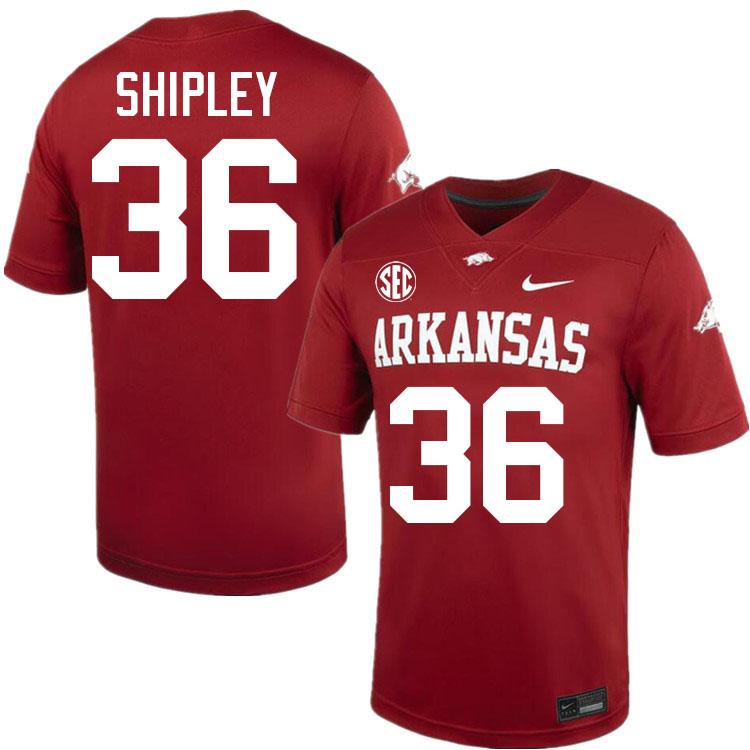 Matthew Shipley Arkansas Jersey,Arkansas Razorbacks #36 Matthew Shipley Jersey Youth-Cardinal